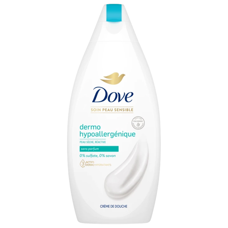 Dove Dermo Hypoallergenic, żel pod prysznic, 400 ml