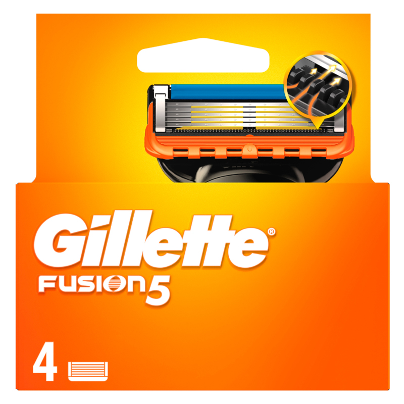 Gillette Fusion 5, wkłady wymienne do maszynki, 4 sztuki
