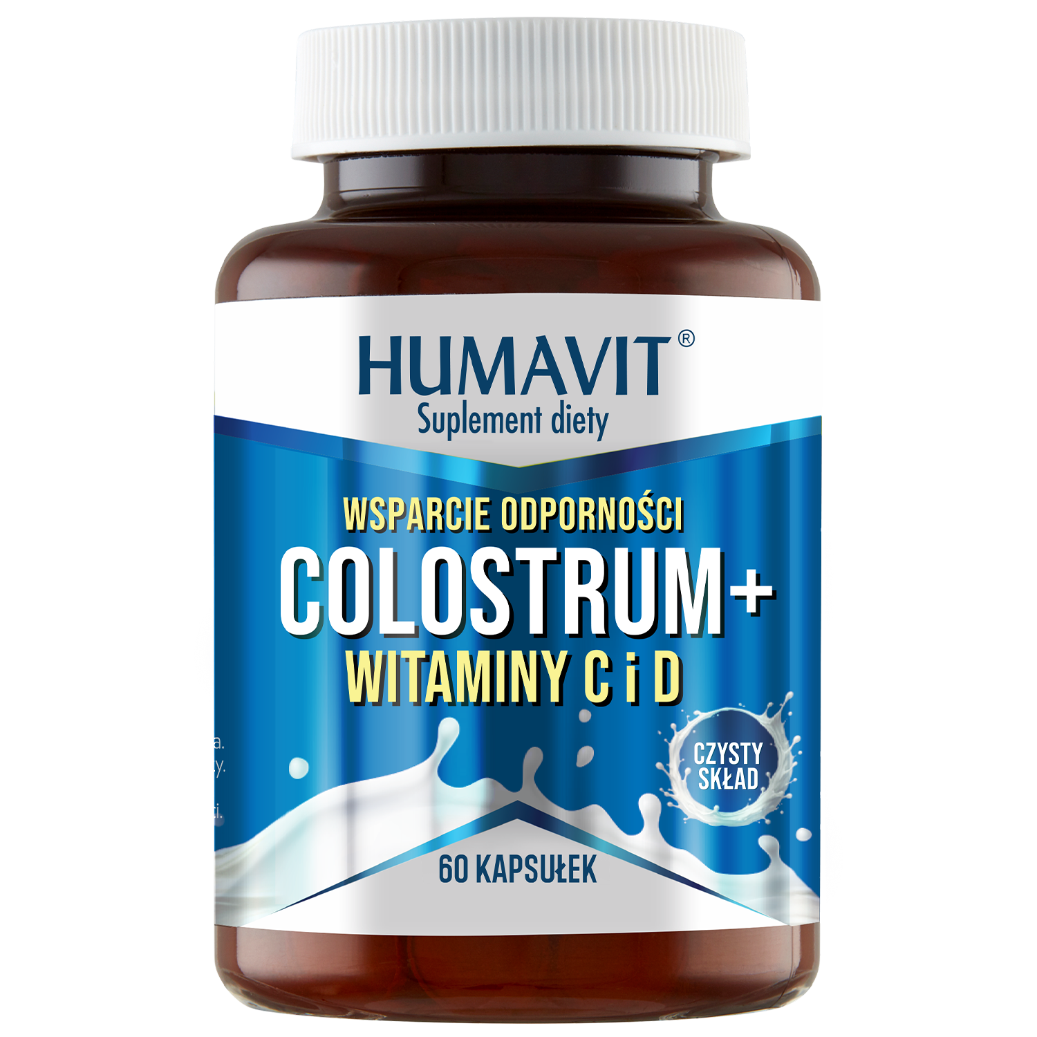 Humavit Colostrum + Witaminy C i D, 60 kapsułek
