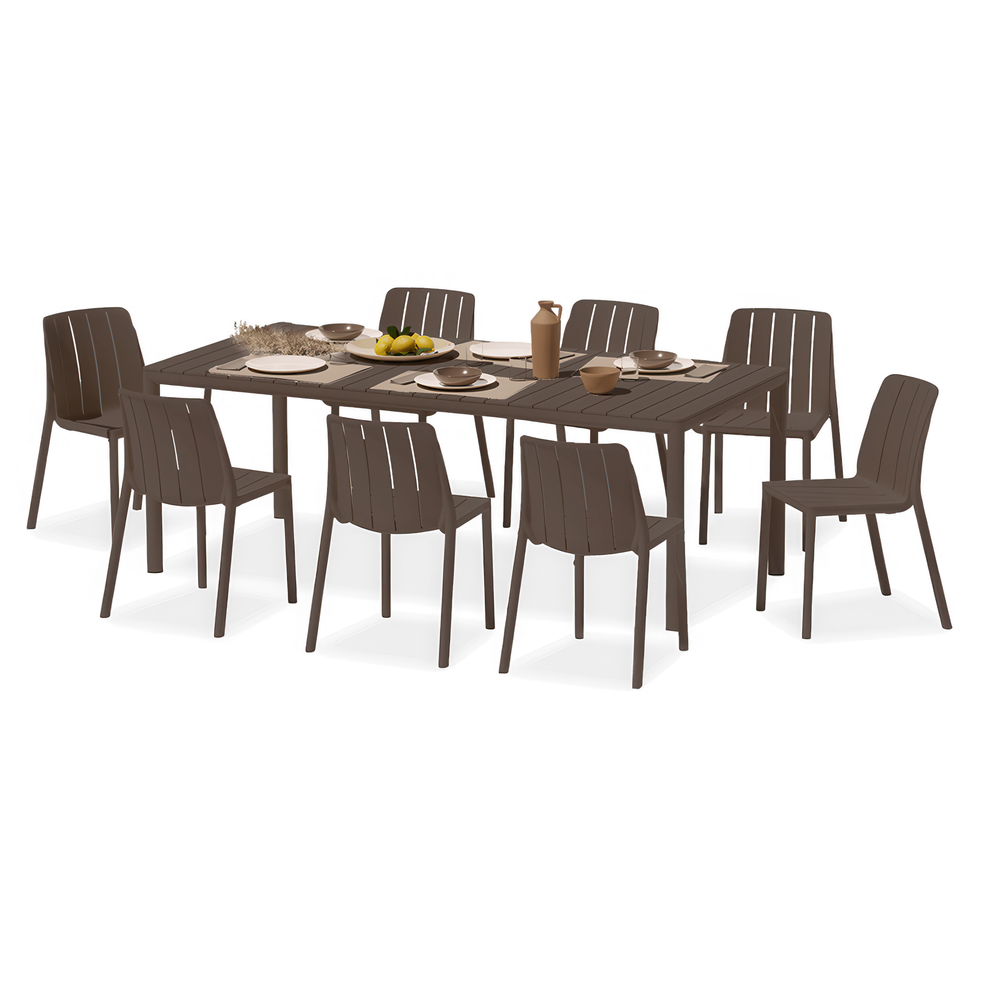 Zestaw mebli TIBERINA BISTROT/TEVERE 147 8+1 Terra - Nardi