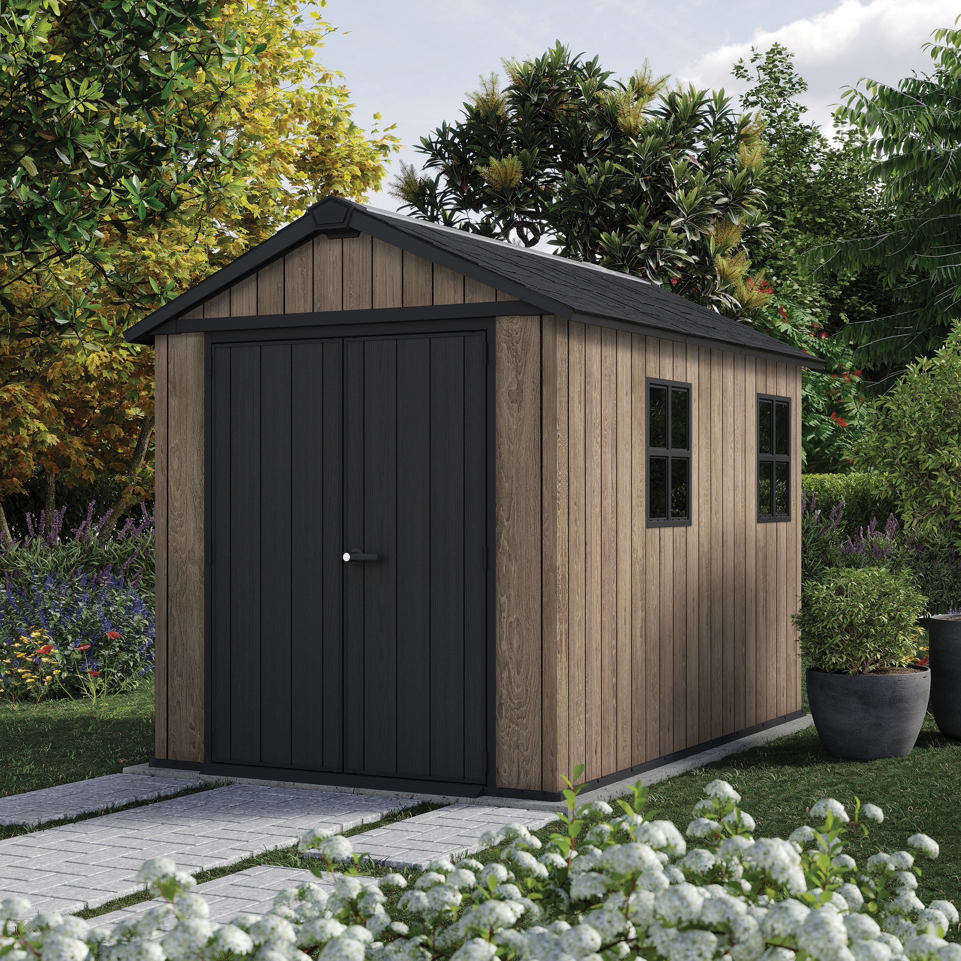 Keter Domek na narzędzia DECO APEX 759/975 ASHWOOD