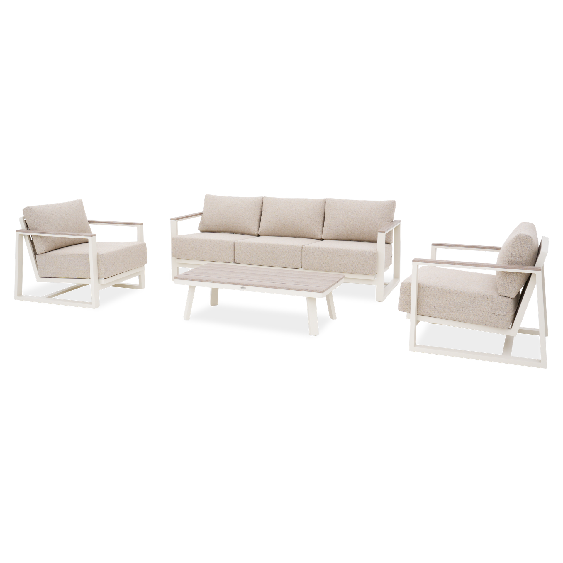 Zestaw ogrodowy z aluminium EVORA CAFFE Beige - FURRORE