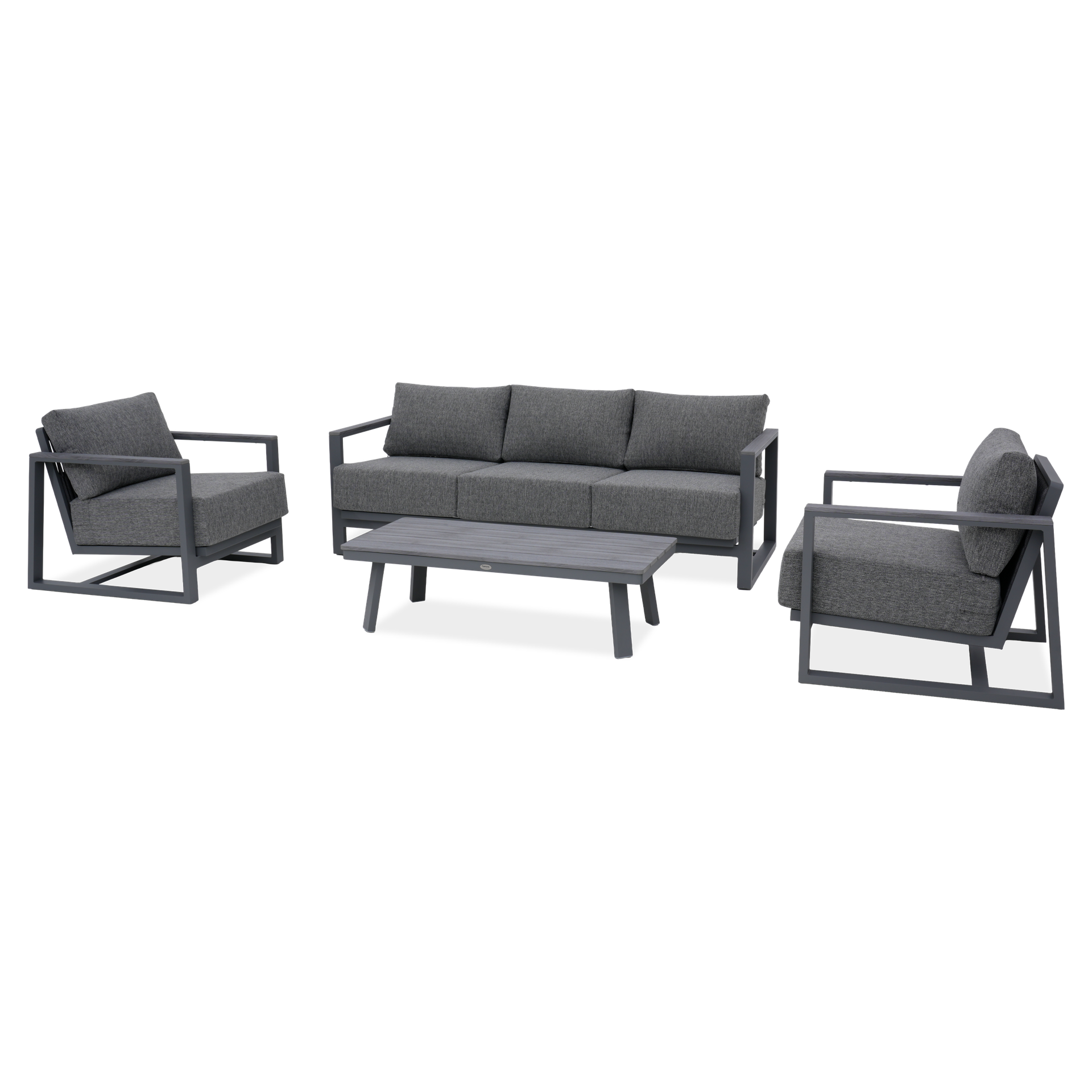 Komplet mebli ogrodowych z aluminium EVORA CAFFE Grey - FURRORE