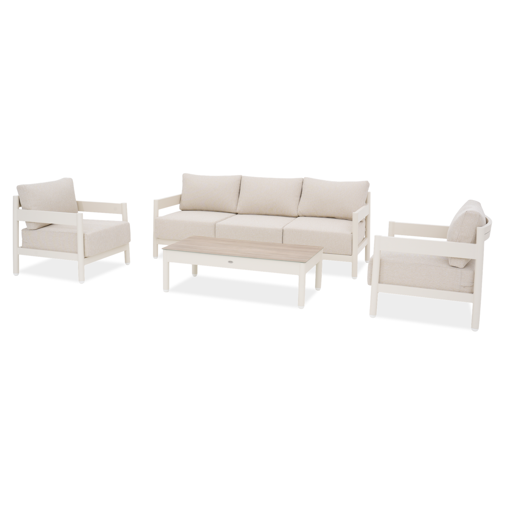 Zestaw mebli aluminiowych TREVIO CAFFE Beige - FURRORE