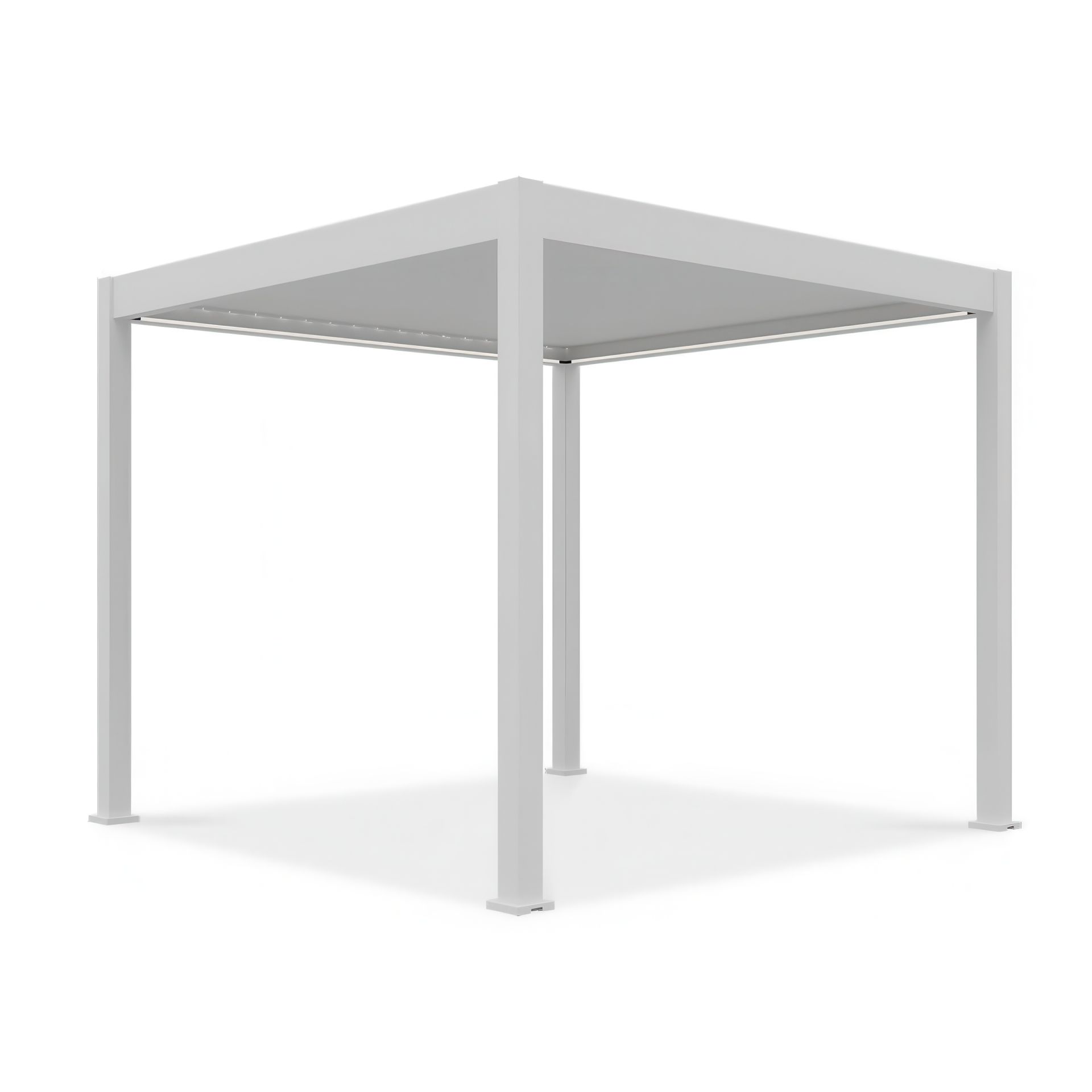 GUTROOF Pergola tarasowa automatyczna z oświetleniem ELEGANCE AUTOMATIC 3x3 White