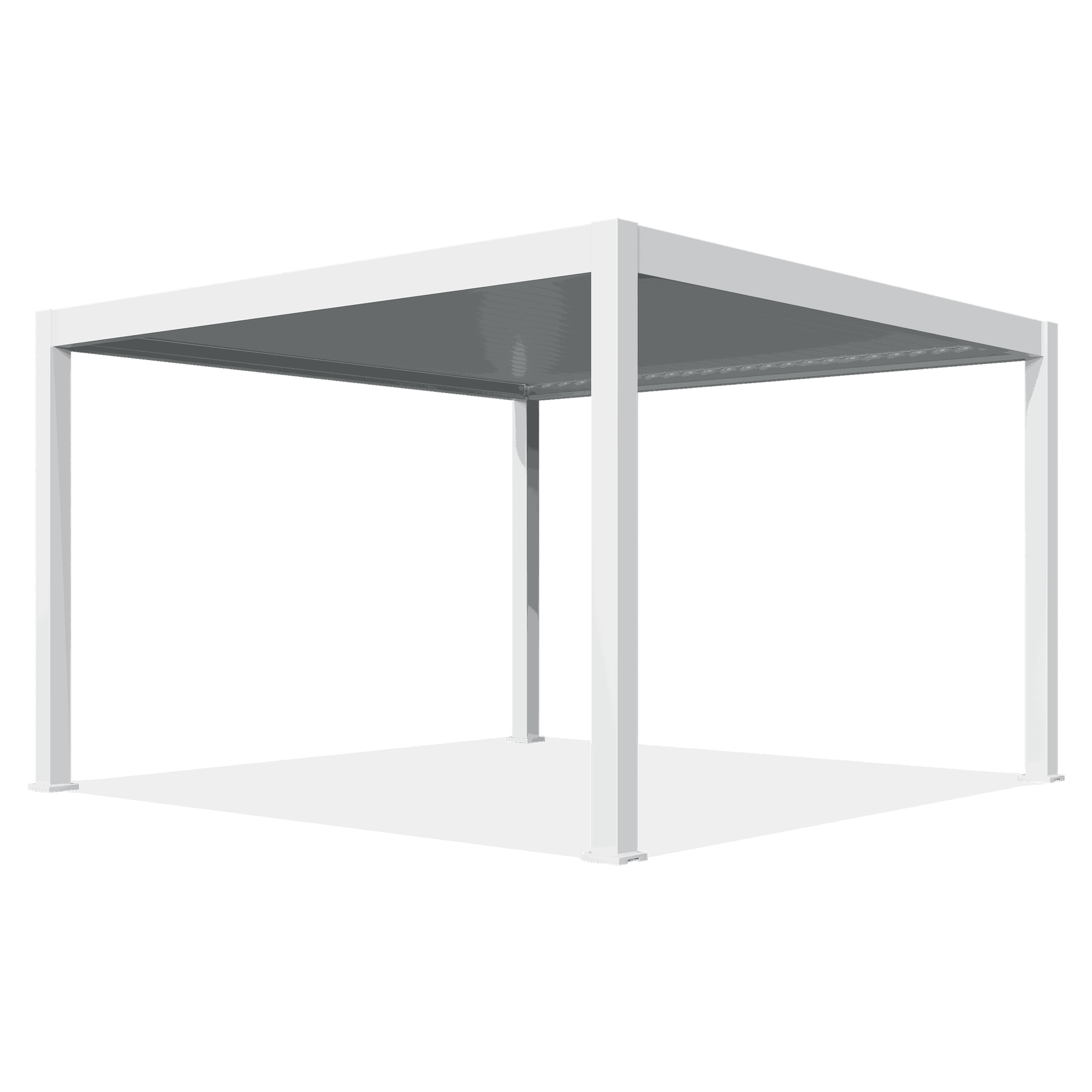 GUTROOF Pergola tarasowa DELUXE PRO Automatic 4x4 + LED, White