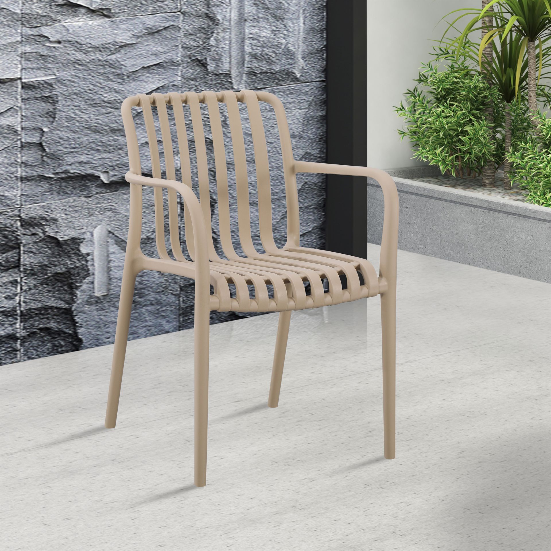Bjørkka Krzesło do ogrodu RONA Beige