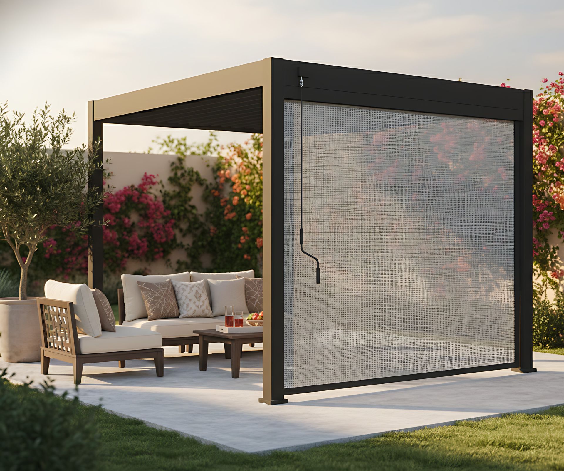 GUTROOF Roleta opuszczana do pergoli ELEGANCE/DELUXE/FUSION 2.65 m Anthracite