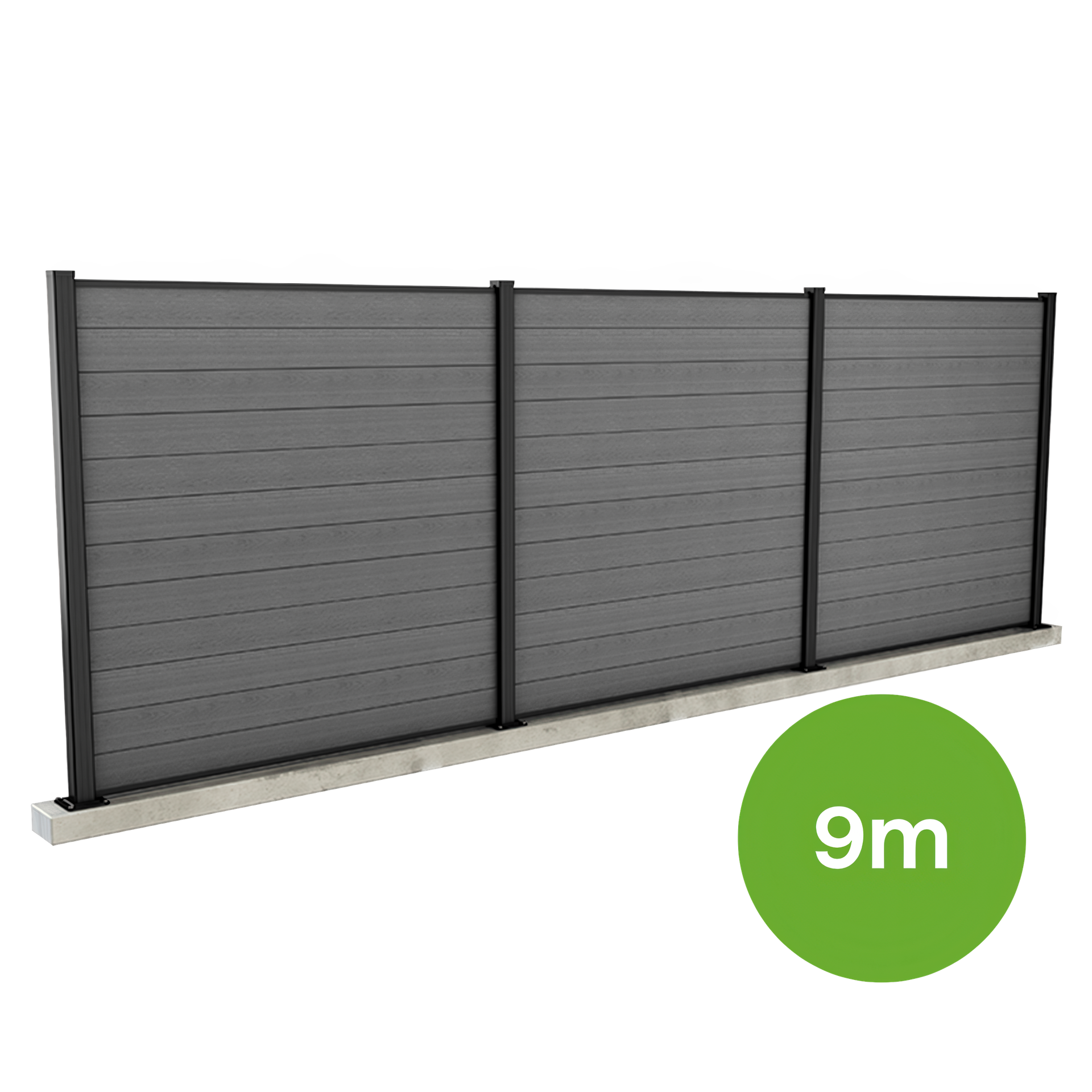 Keter Płot ogrodowy szary 9m do mocowania w drewnie