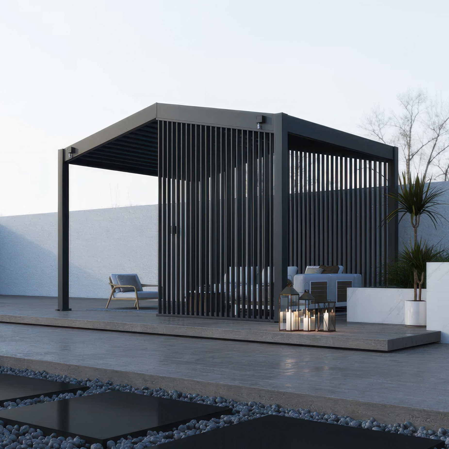 GUTROOF Panel żaluzjowy pionowy do pergoli SUMMIT 1.88m Anthracite