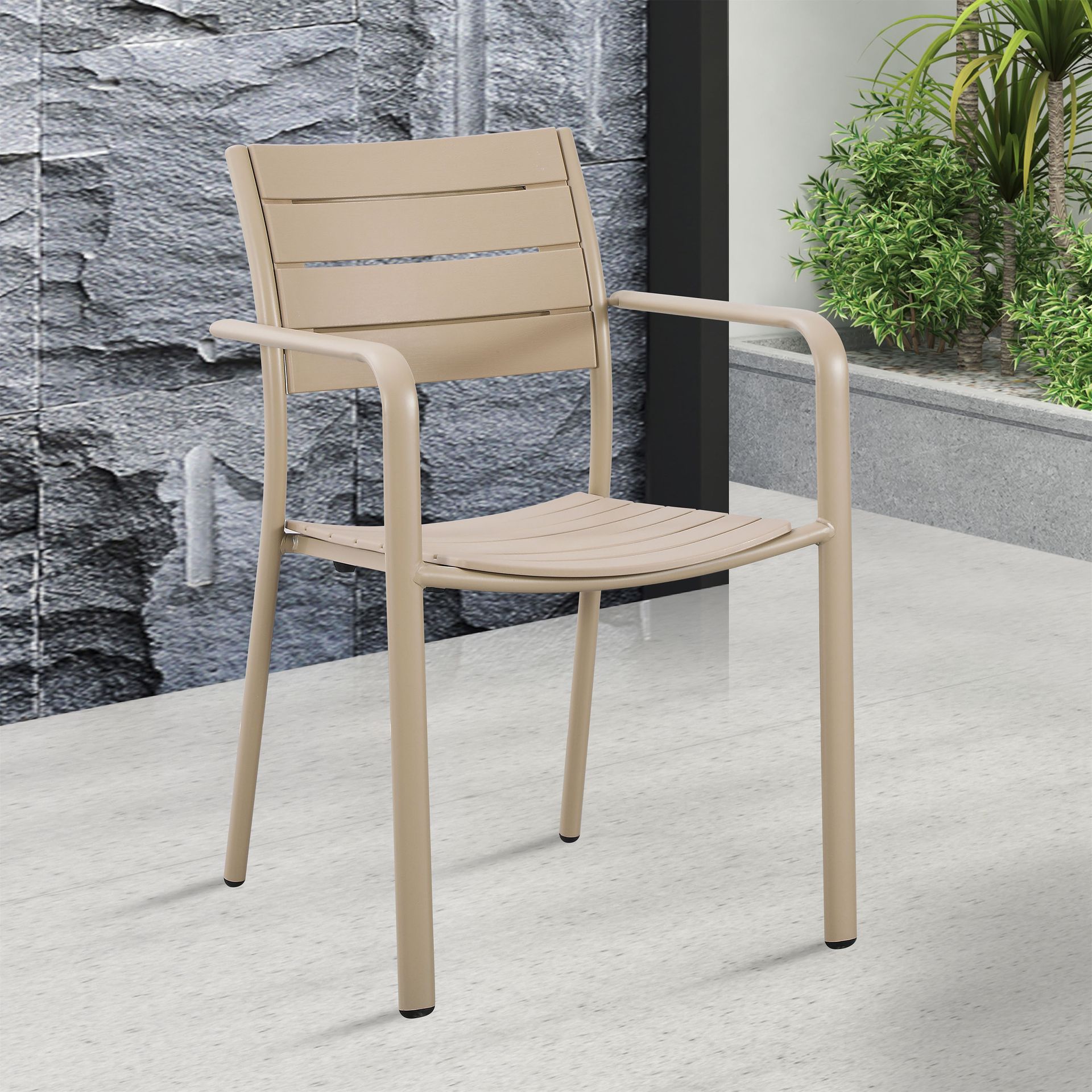 Bjørkka Krzesło ogrodowe MILO Beige
