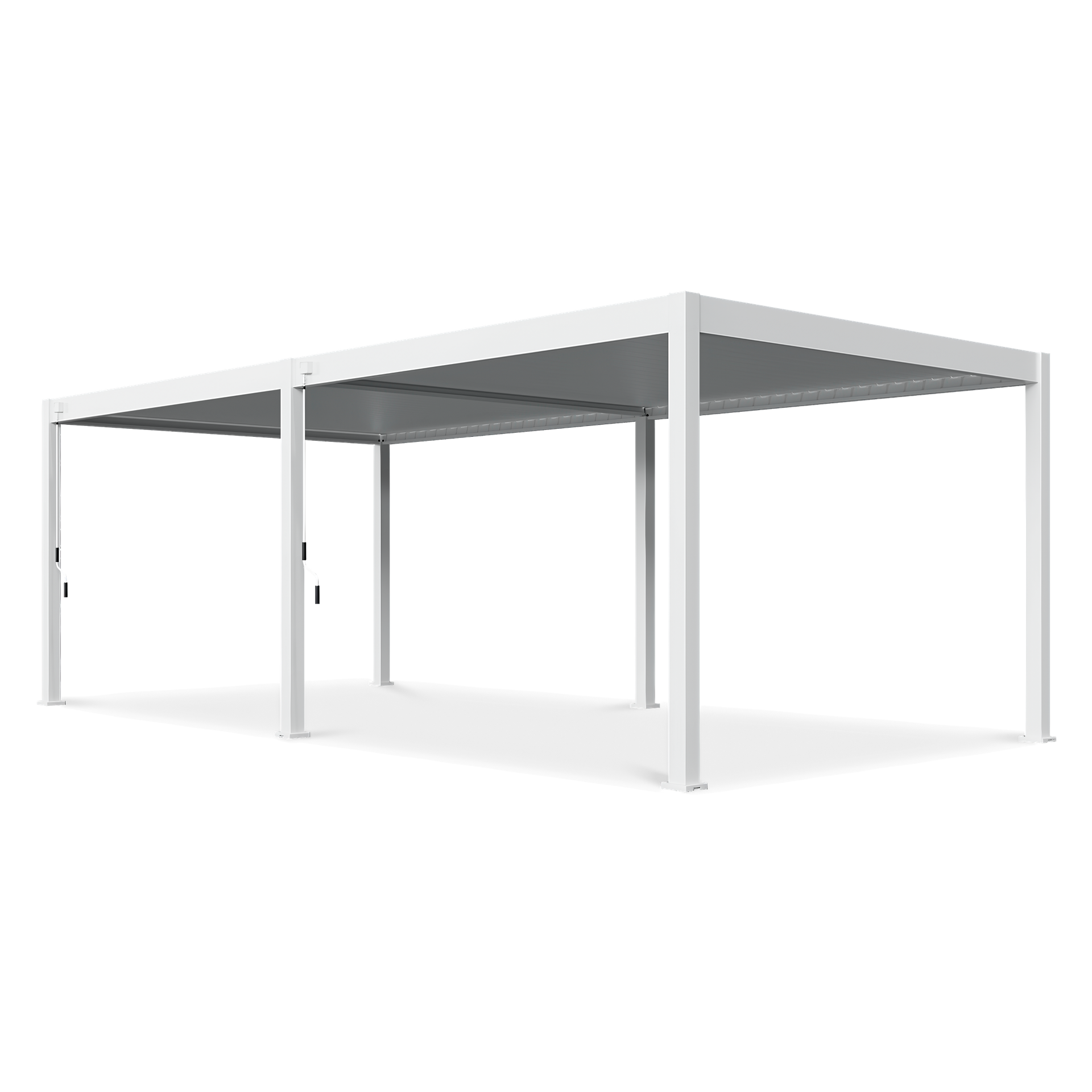 GUTROOF Pergola tarasowa 3.6x7.2 DELUXE White