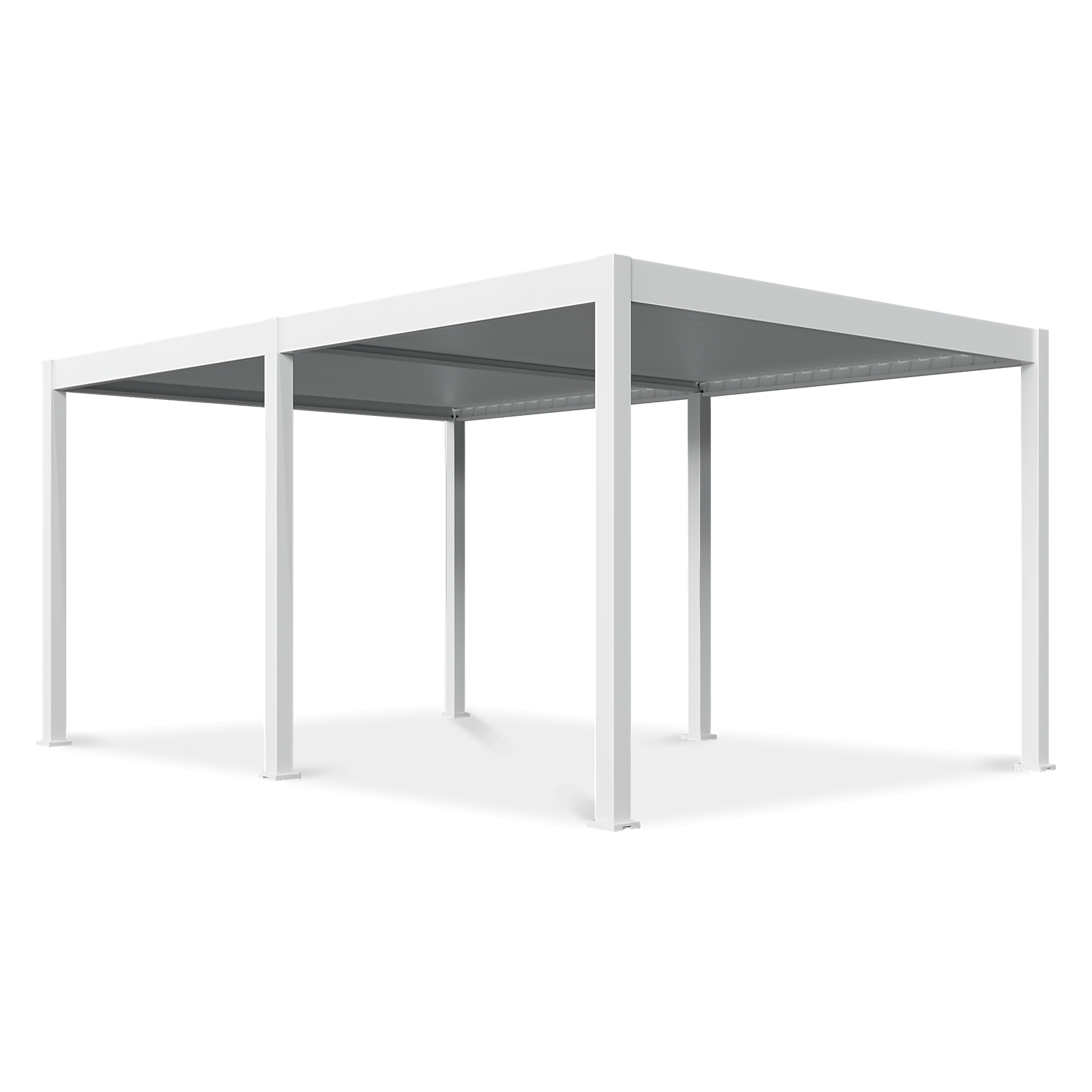 GUTROOF Pergola ogrodowa DELUXE Automatic + LED 3,6x5,3 White