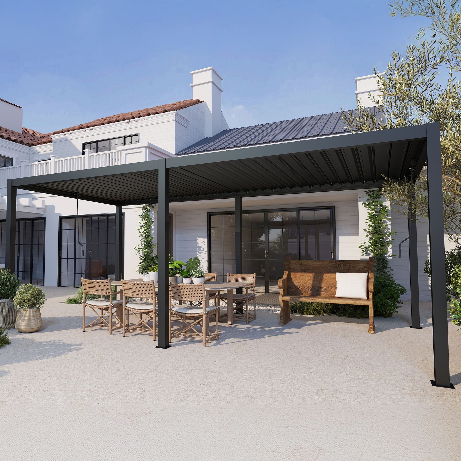 GUTROOF Pergola ogrodowa 3x5.8 PRIMARY Anthracite