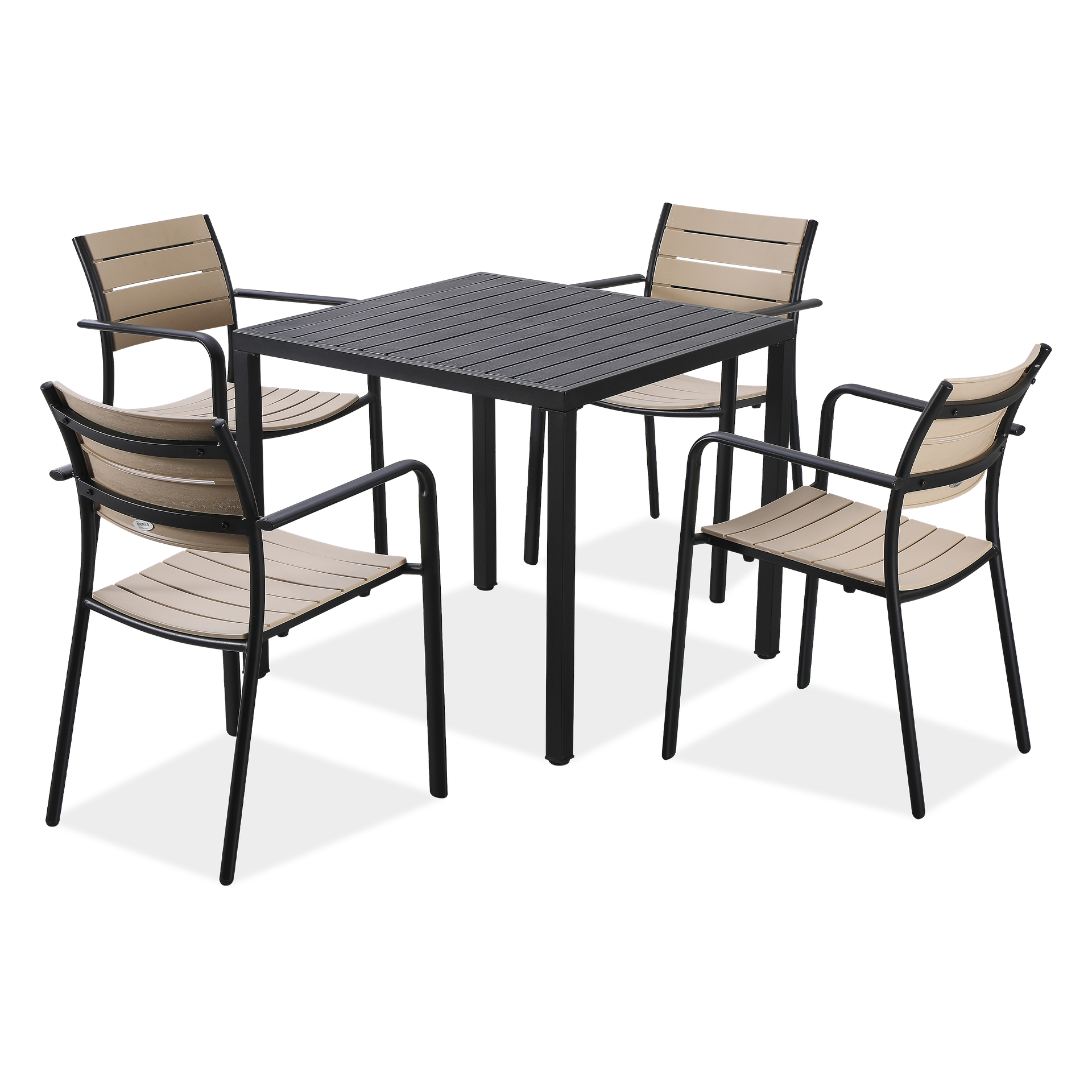 Zestaw tarasowy MILO/BRIS Black Beige – Bjørkka