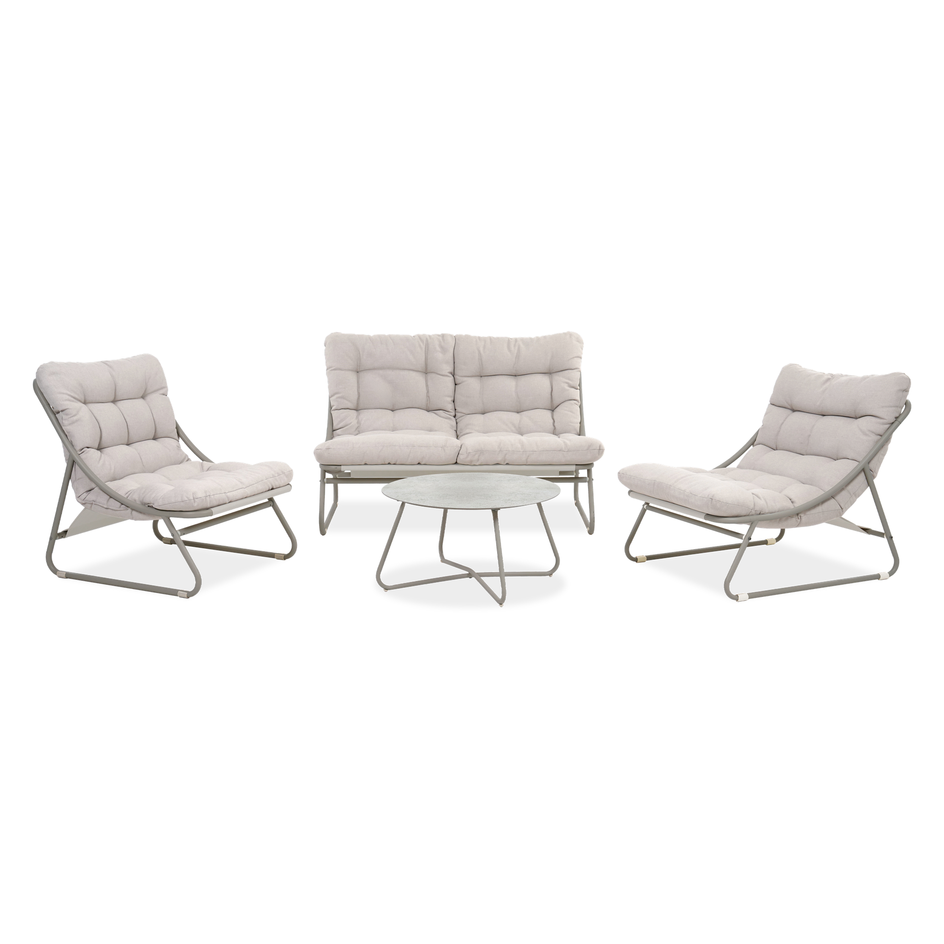 Zestaw ogrodowy VISTA CAFFE Grey/ Beige - Bjørkka