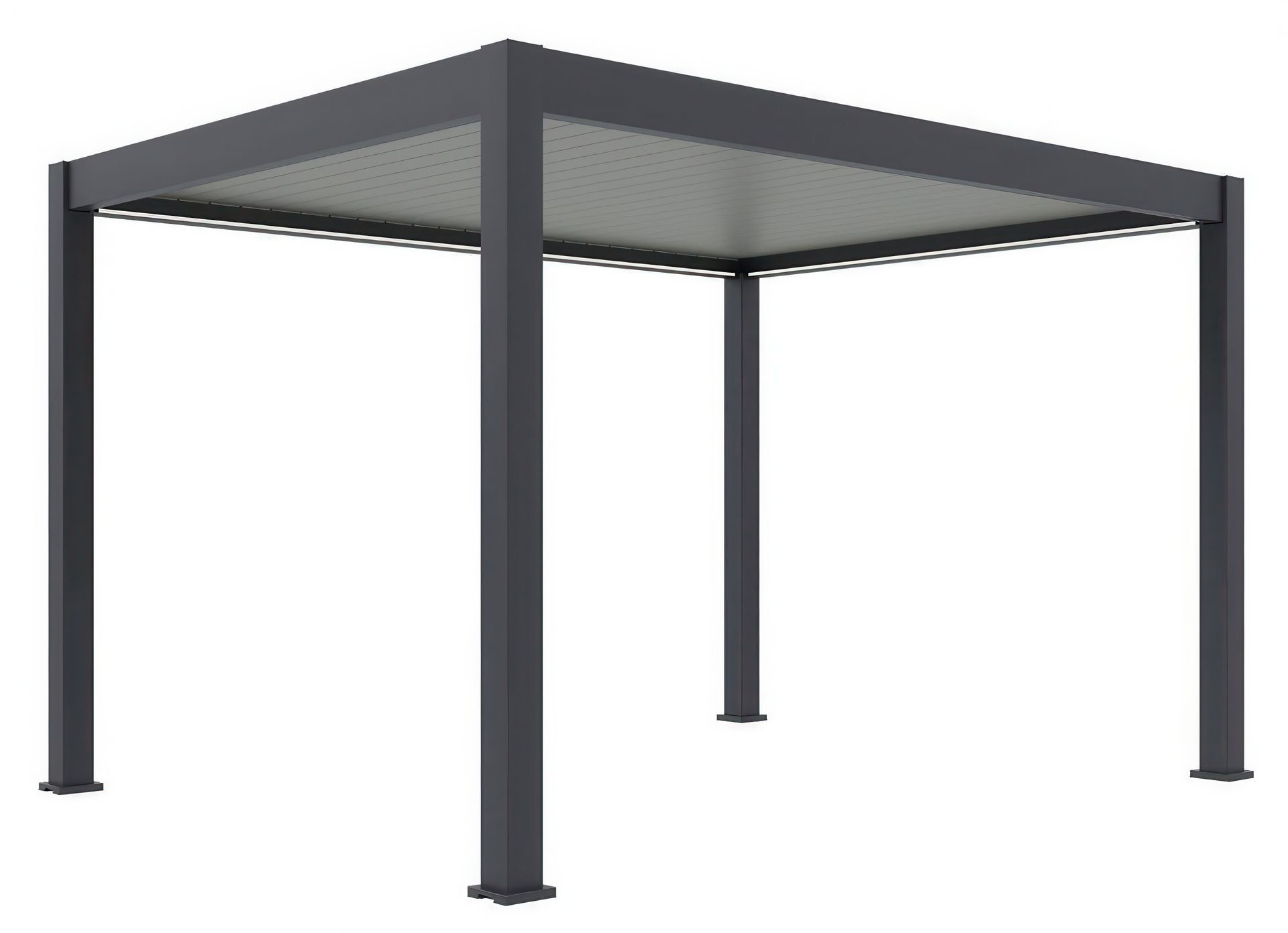GUTROOF Pergola automatyczna ELEGANCE AUTOMATIC 3x4 z oświetleniem LED Anthracite/Light Grey