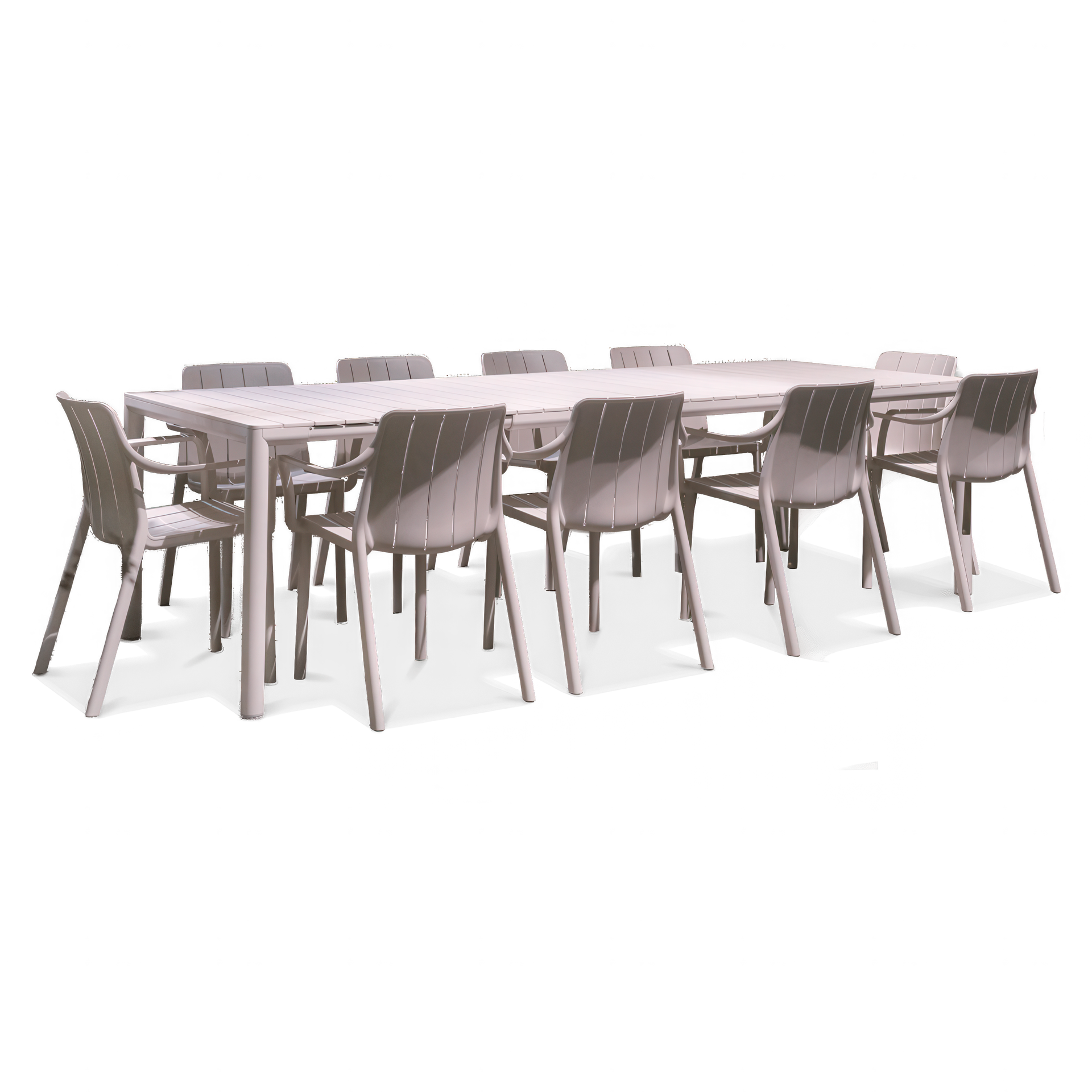 Zestaw tarasowy Nardi TIBERINA/TEVERE 10+1 z rozkładanym stołem 210-275 cm, Corda