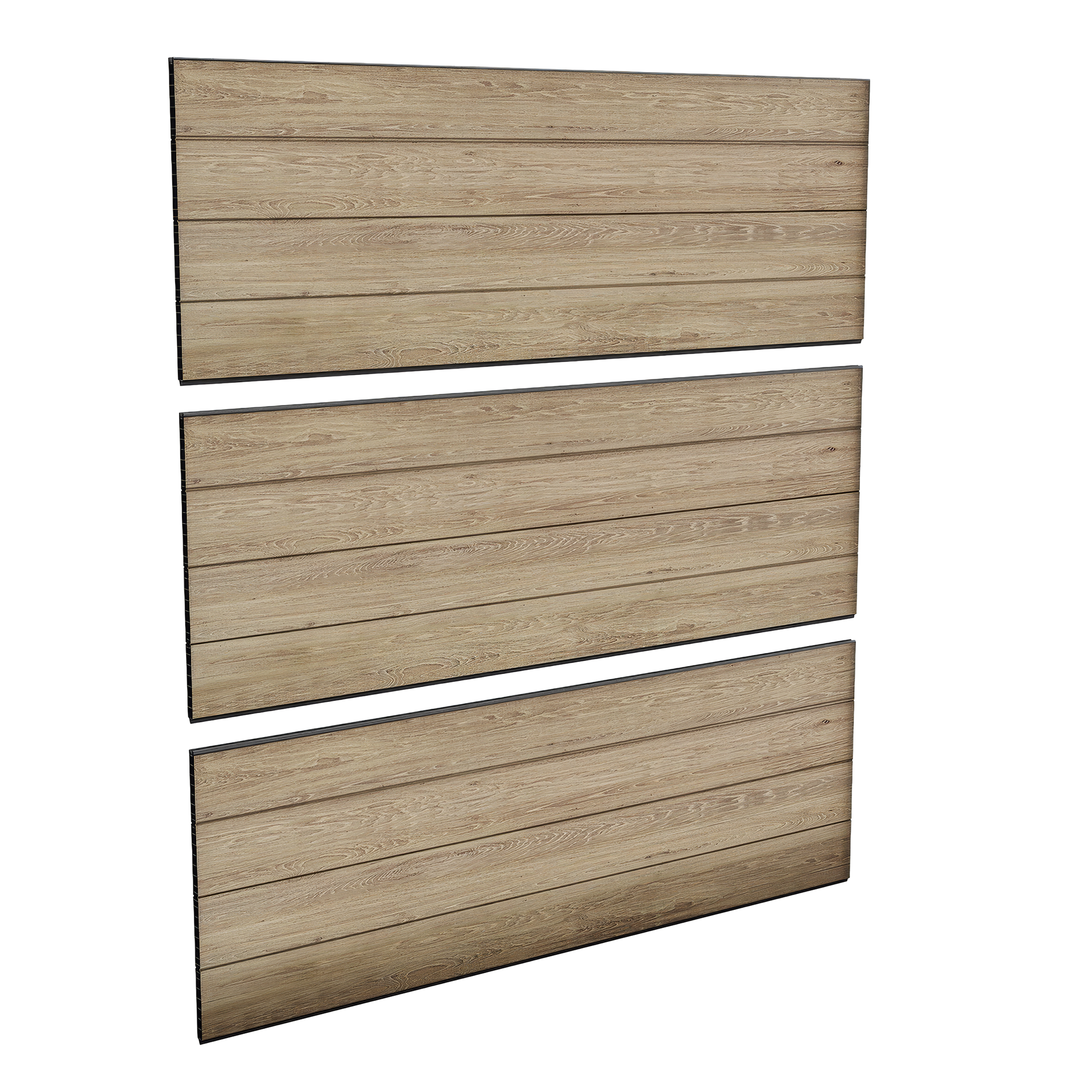 Keter Zestaw 3 paneli ogrodzeniowych DECO Ashwood