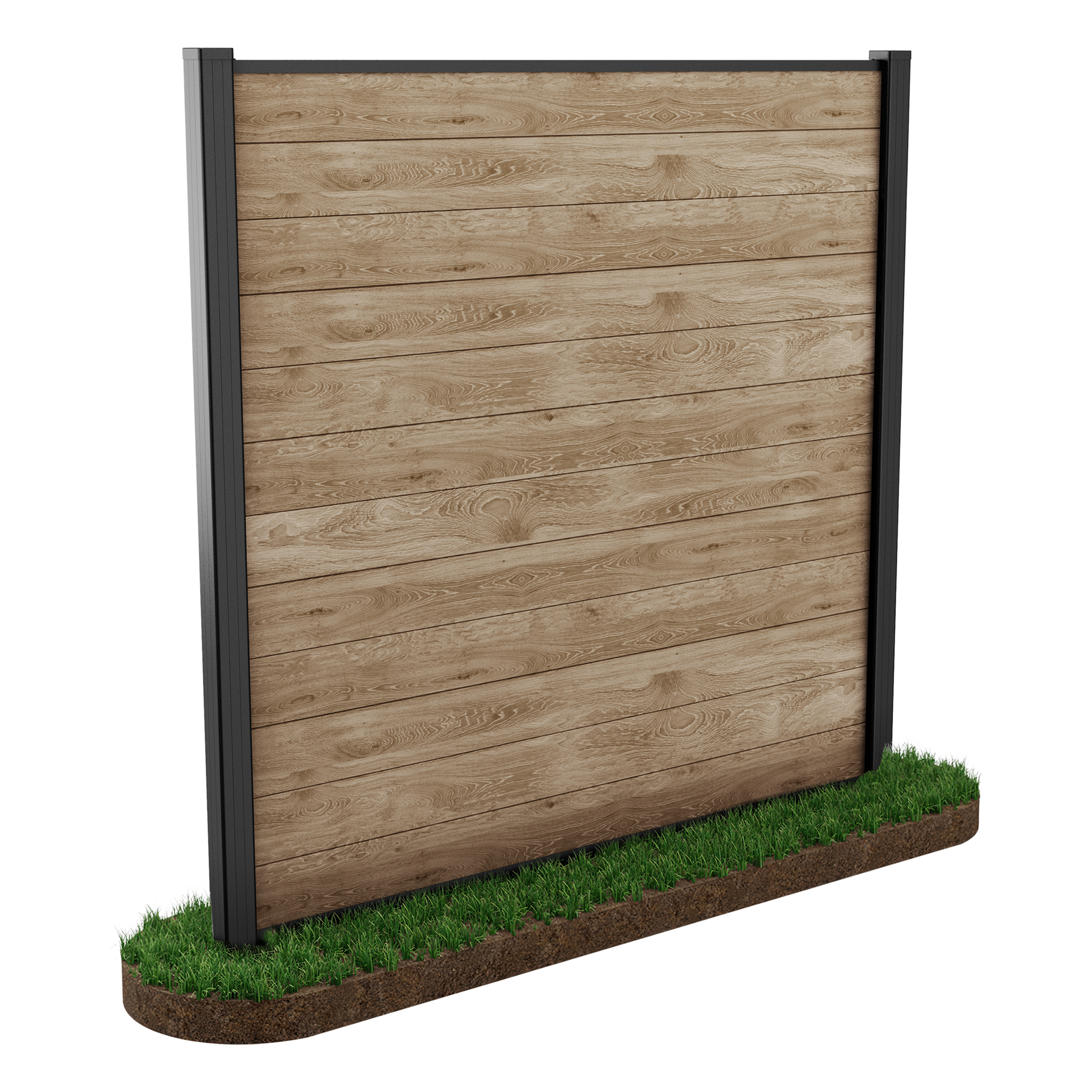 Keter Przęsło ogrodzeniowe 1,8x1,8m do mocowania w ziemi Ashwood