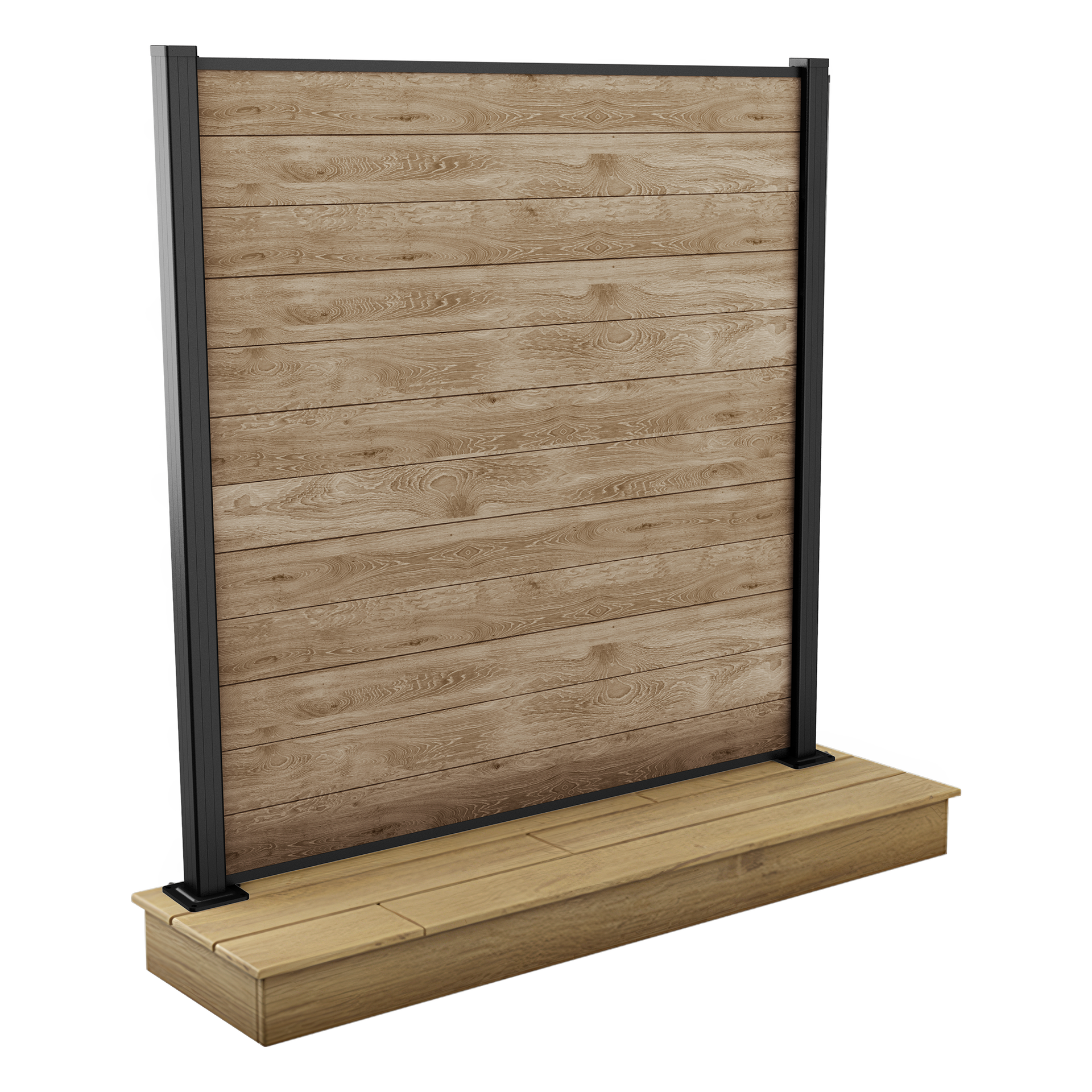 Keter Przęsło ogrodzeniowe 1,8x1,8m do mocowania na kostce brukowej Ashwood