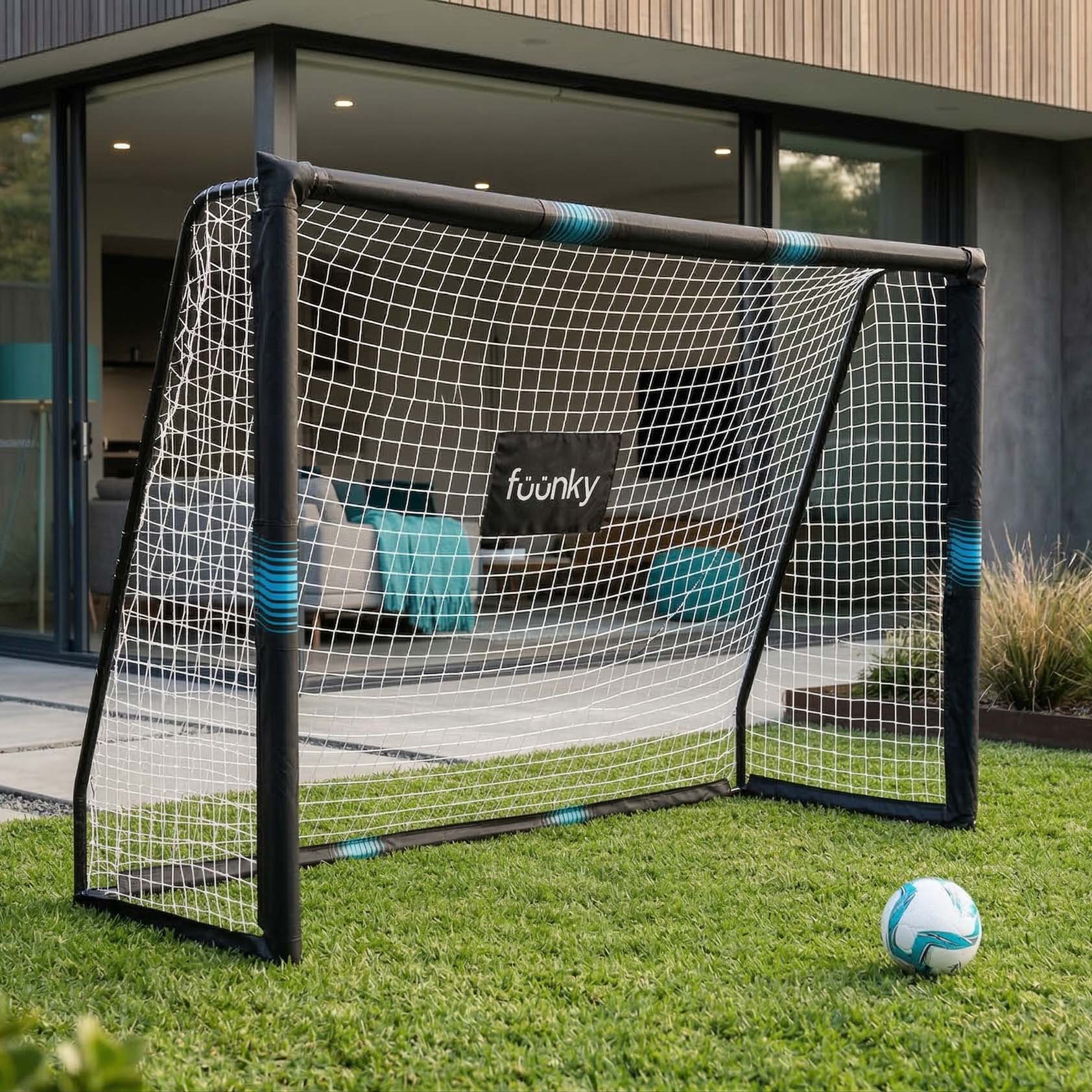 Bramka do piłki nożnej na ogród 240x160x85 cm - Fuunky
