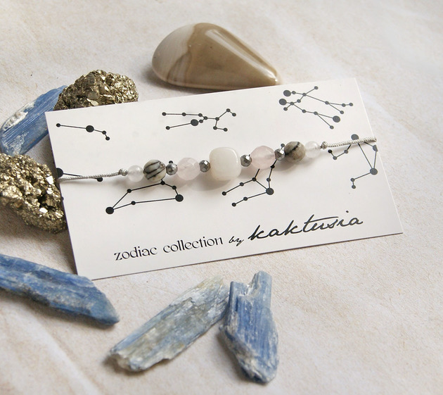 WAGA - zodiac collection - KWARC, JADEIT, JASPIS
