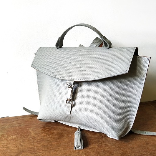 Plecak skórzany Country szara pepitka