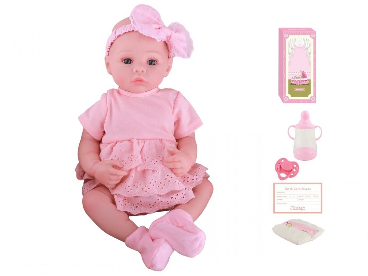 Lalka bobas z akcesoriami do karmienia 48cm