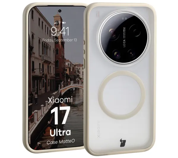 Bizon Case MatteO do Xiaomi 17 Ultra Beżowy