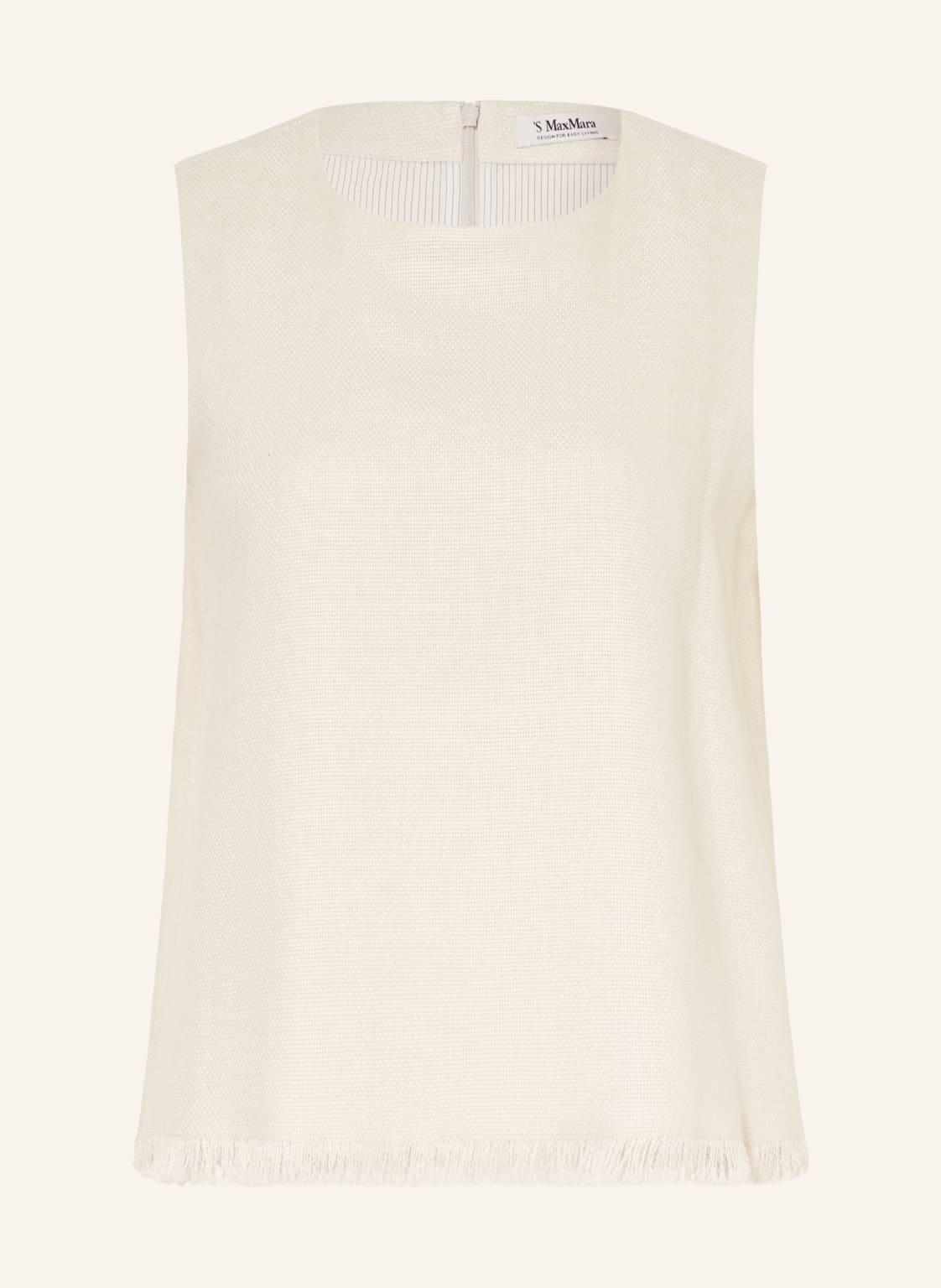 S Max Mara Lniany Top Anika beige