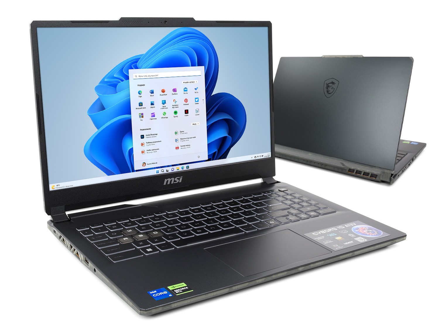 MSI Cyborg 15 A13VE-2416XPL - i5-13420H 15,6'' 16GB 512GB NoOS RTX 4050 Czarny