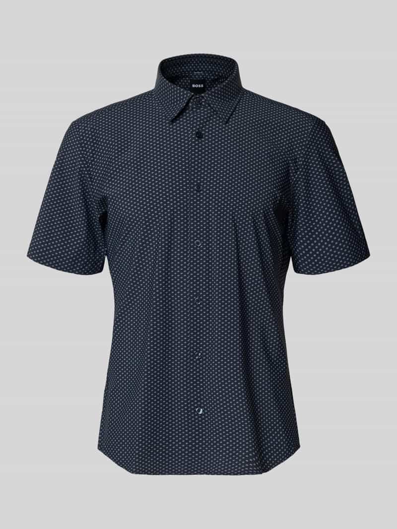 Koszula biznesowa o kroju regular fit z krótkim rękawem model 'P-LIAM'