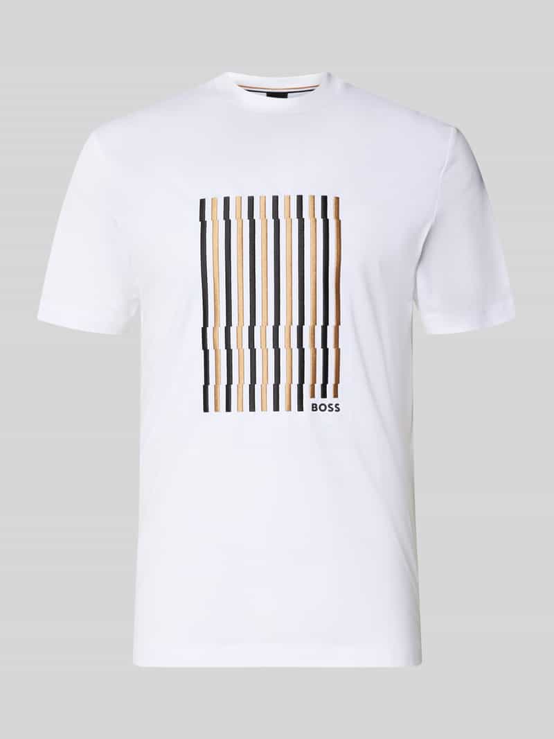 t-shirt o kroju regular fit z czystej bawełny model 'C-THOMPSON 41'