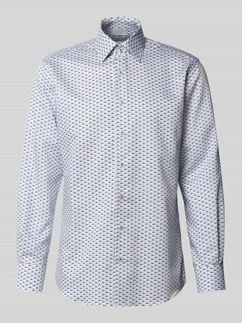 Koszula w kroju regular fit do biznesu z kołnierzykiem typu kent