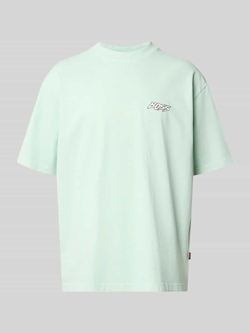 t-shirt o kroju regular fit z czystej bawełny model 'SURFWASH'