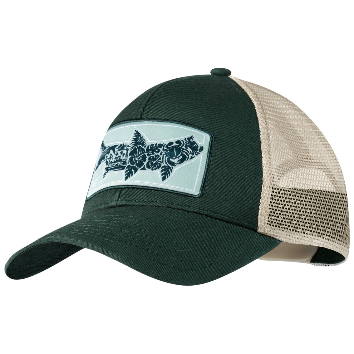 Bejsbolówka Buff Explore Trucker Cap Rozmiar: L-XL / Kolor: zielony/biały