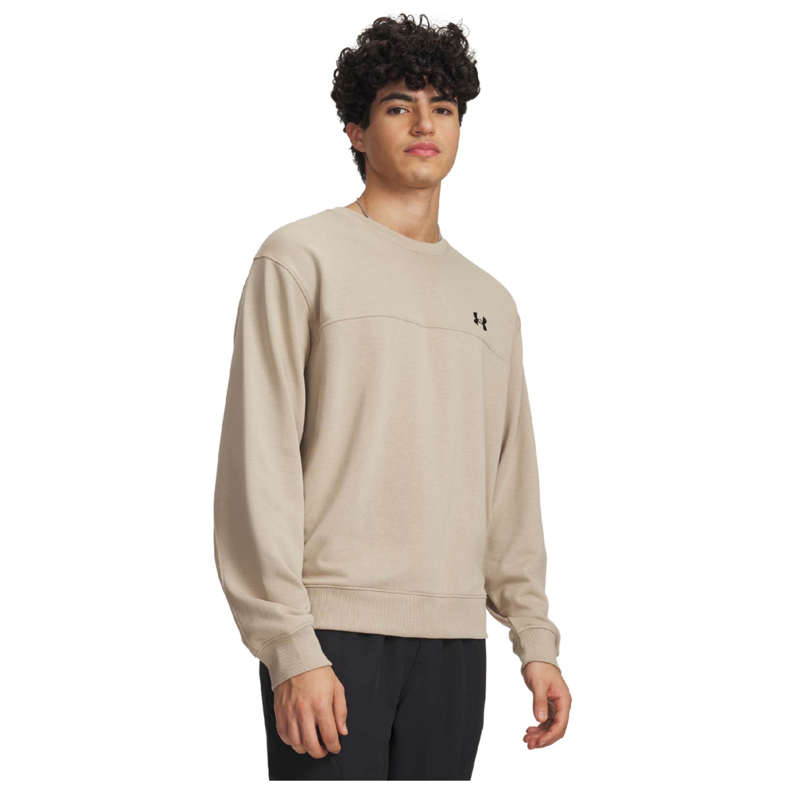 Bluza męska Under Armour Rival LW Crew Rozmiar: XL / Kolor: beżowy
