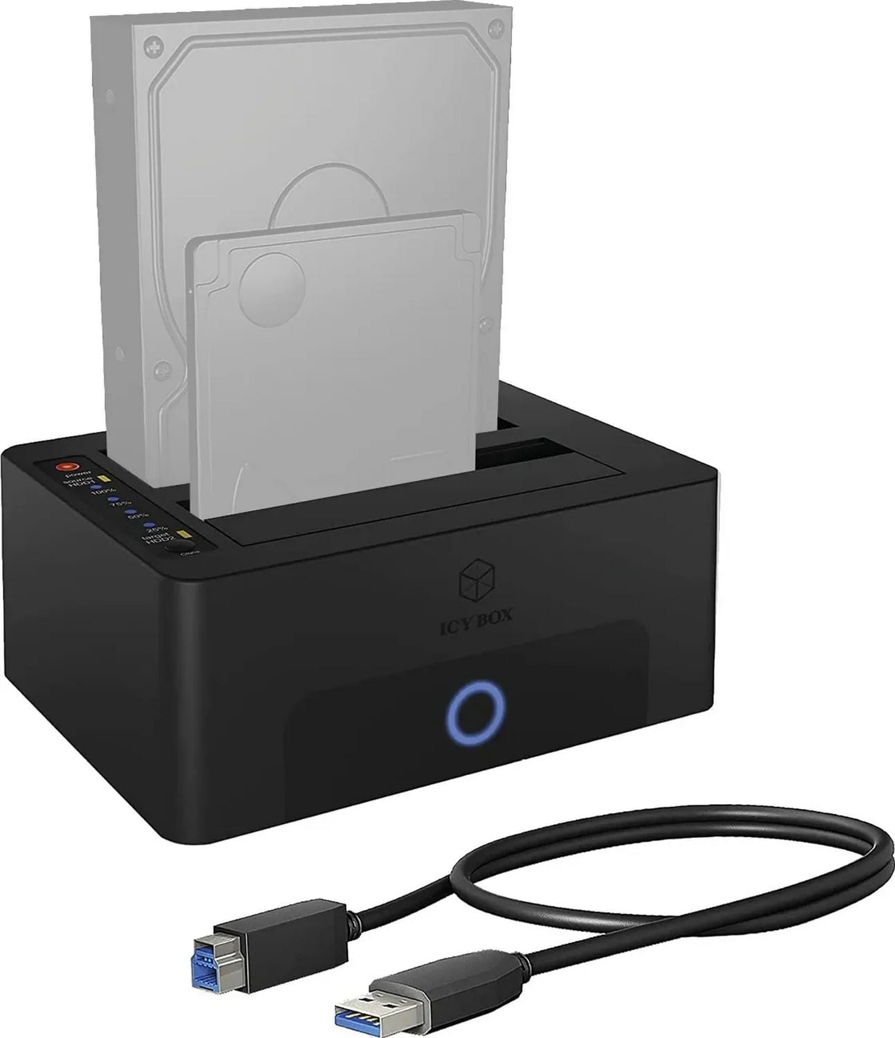 ICY BOX Stacja dokująca/klonująca na dyski 2.5''/3.5'' USB 3.0 IB-1232CL-U3