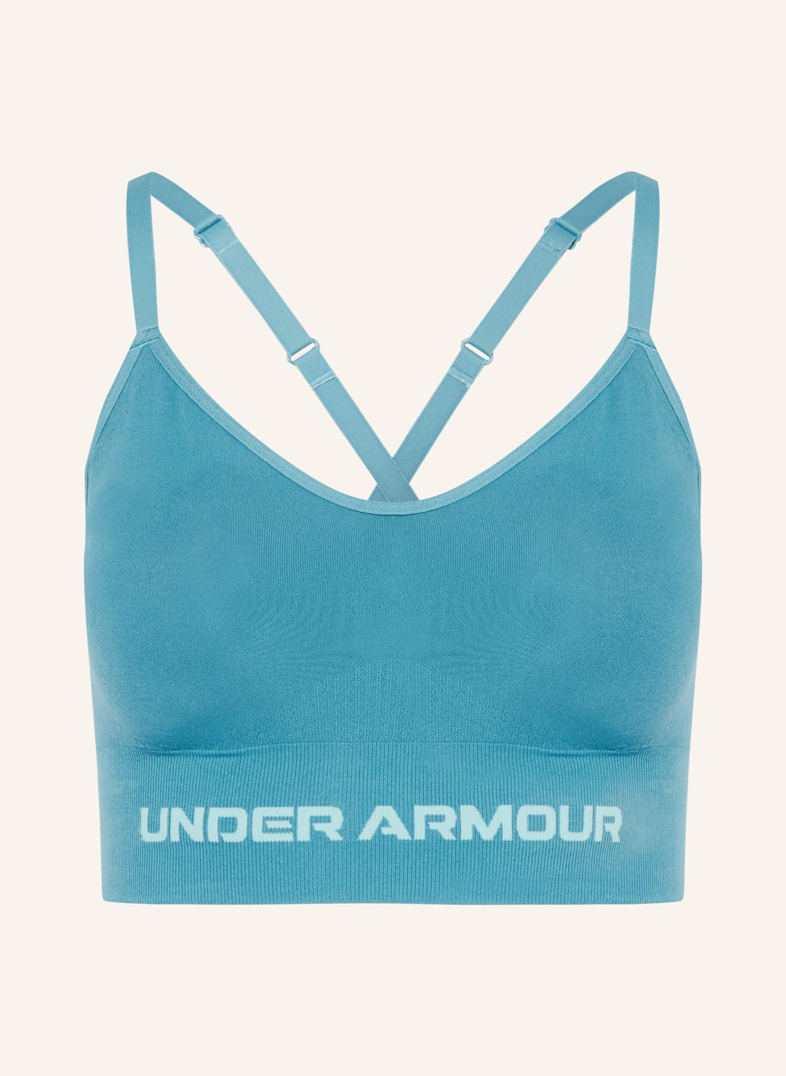 Under Armour Biustonosz Sportowy Ua Vanish Seamless Low blau