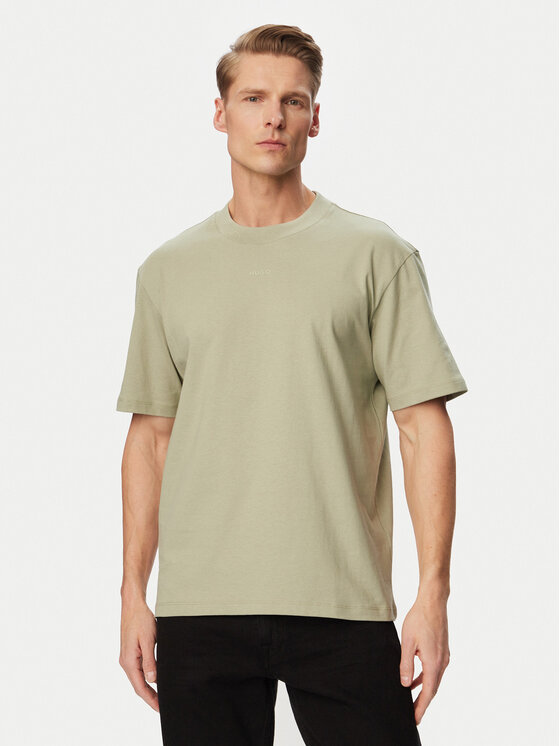 HUGO T-Shirt Dapolino 50488330 Zielony jasny Regular Fit