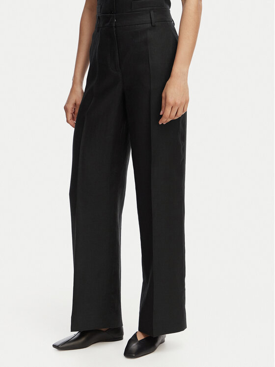 Weekend Max Mara Spodnie materiałowe Malizia 2615131112 Czarny Regular Fit