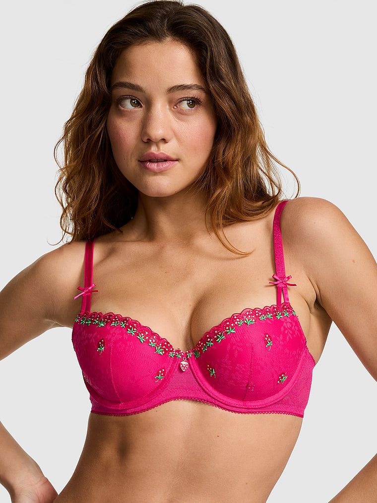 Biustonosz PINK Wink balconette lekko usztywniany