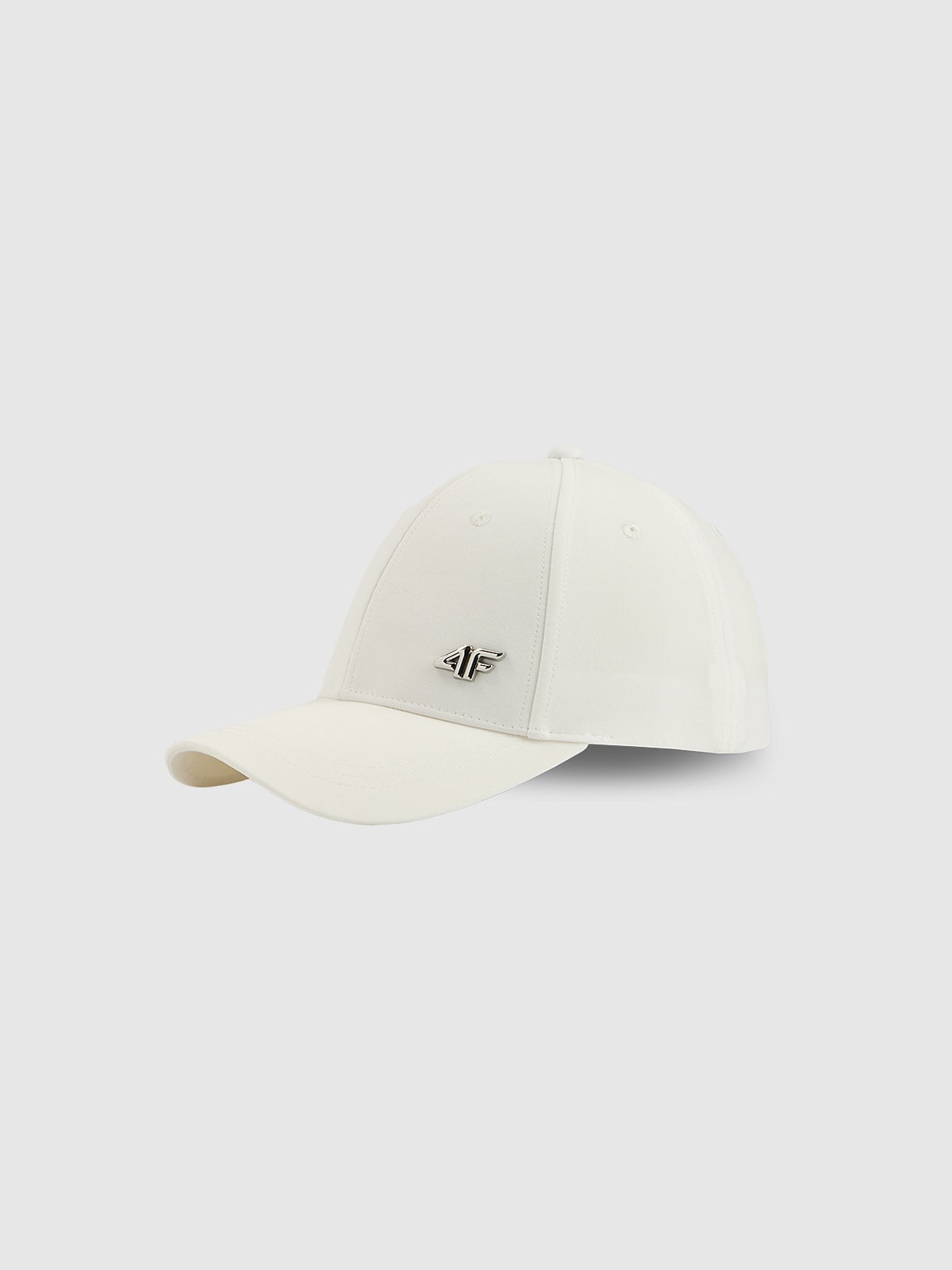 4F Czapka z daszkiem strapback uniseks - biała XS/S (56cm)