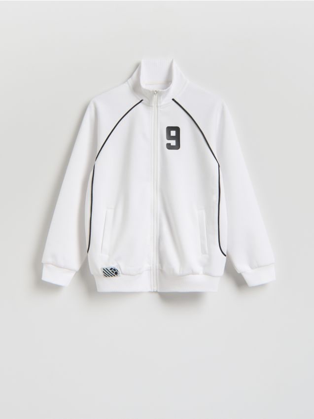 Reserved - Rozpinana bluza z wiskozą - biały