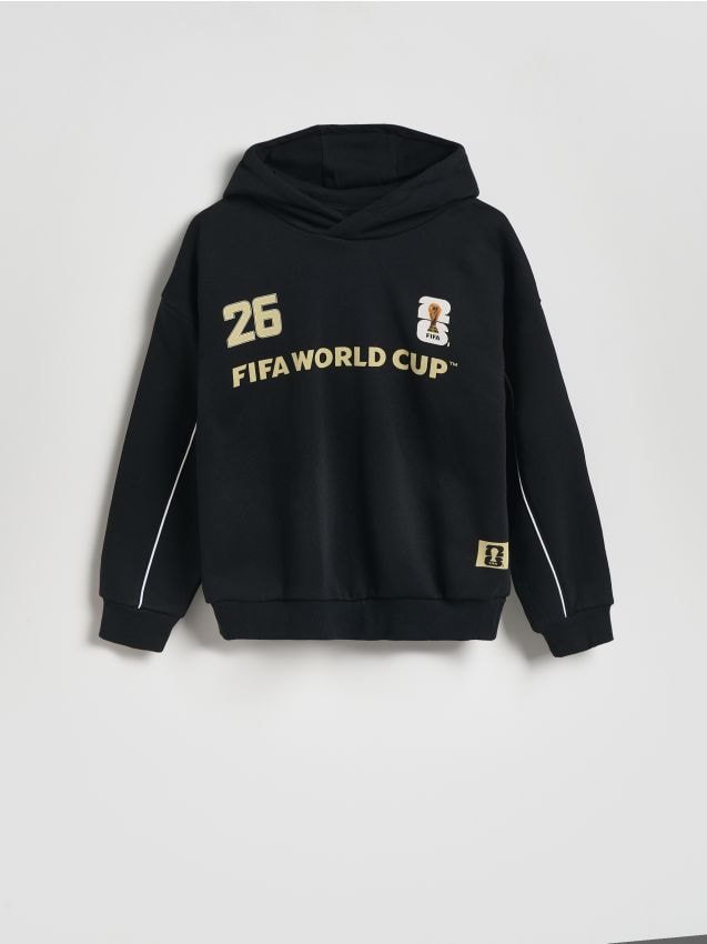 Reserved - Bluza z kapturem FIFA World Cup - czarny