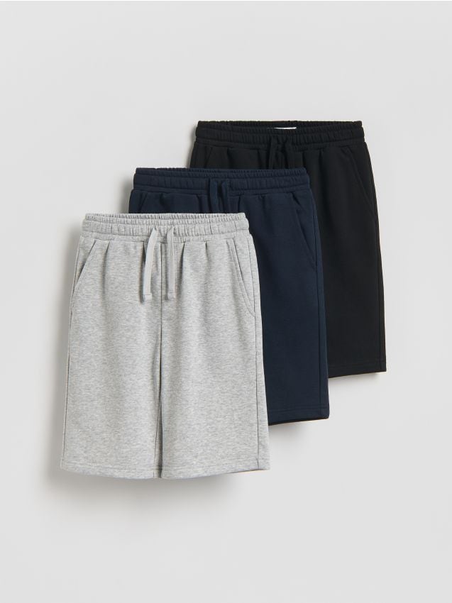 Reserved - Szorty bermudy 3 pack - czarny