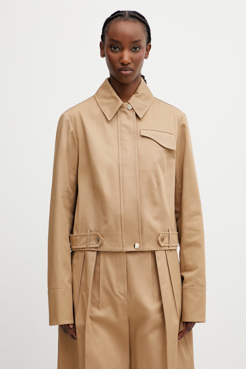 Sportmax Spxfinanza kurtka przejściowa damska bawełniana