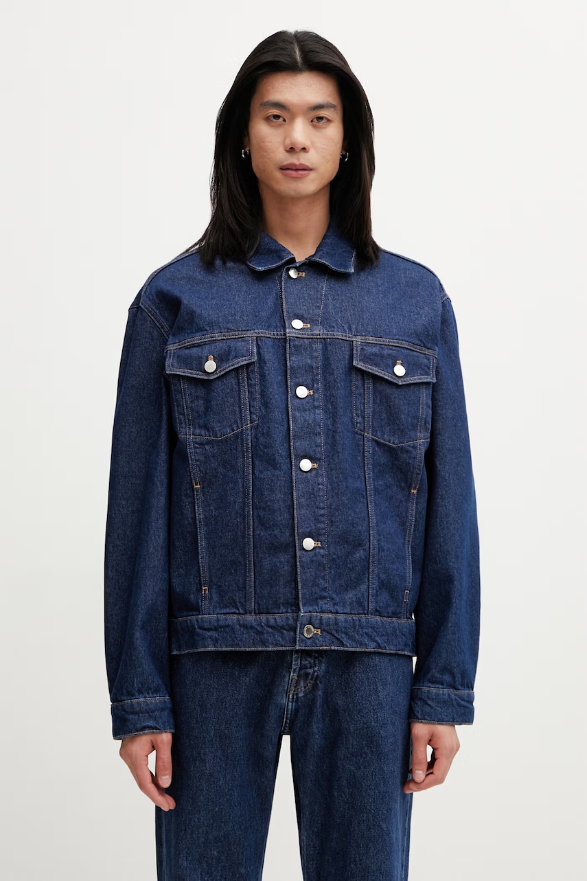 Maison Kitsuné Trucker kurtka jeansowa męska