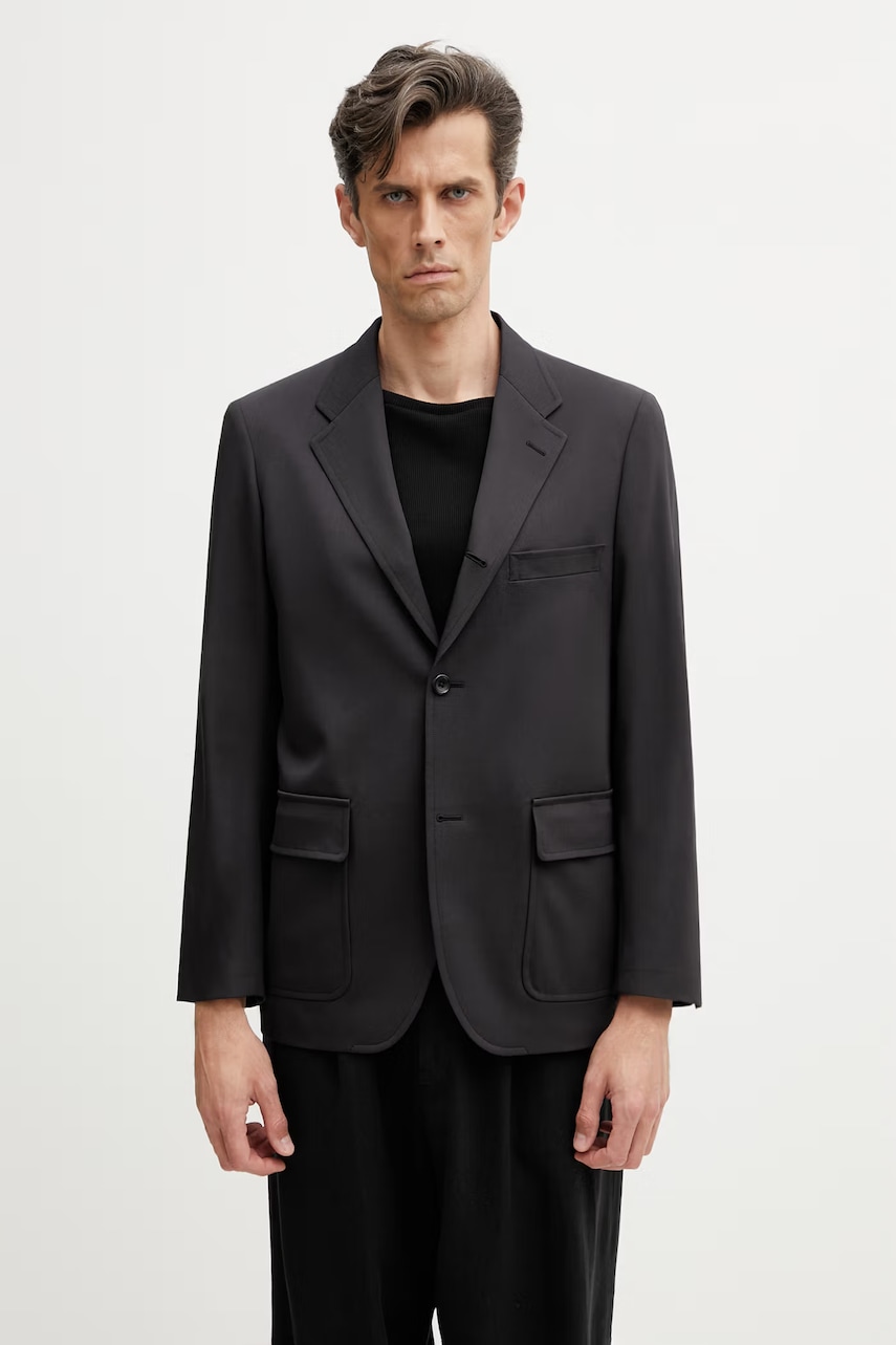 BEAMS marynarka jednorzędowa wełniana męska